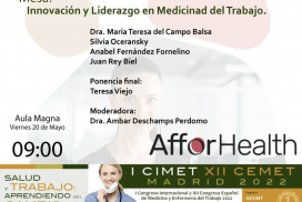 Mesa Innovación y Liderazgo en Medicina del Trabajo mayo 2022 Silvia Oceransky Cultura Preventiva
